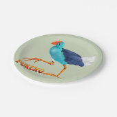 Pukeko Pappteller (Schrägansicht)