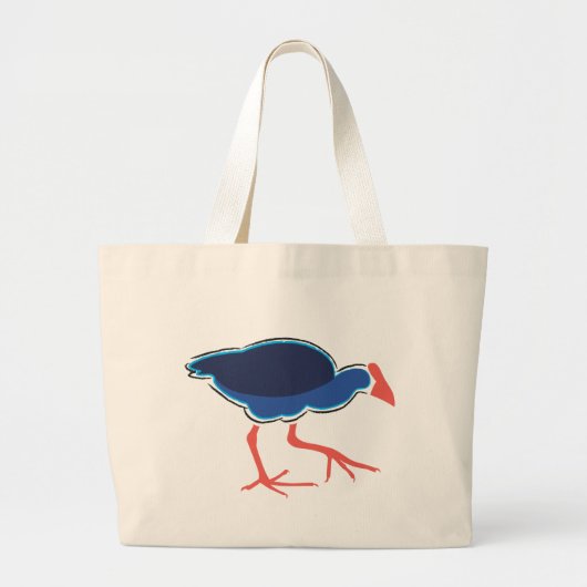 Pukeko riesige Taschen-Tasche Jumbo Stoffbeutel (Vorne)