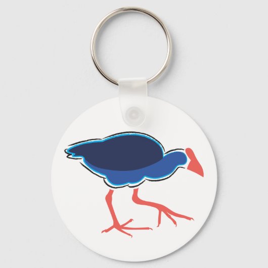 Pukeko Schlüsselanhänger (Vorderseite)