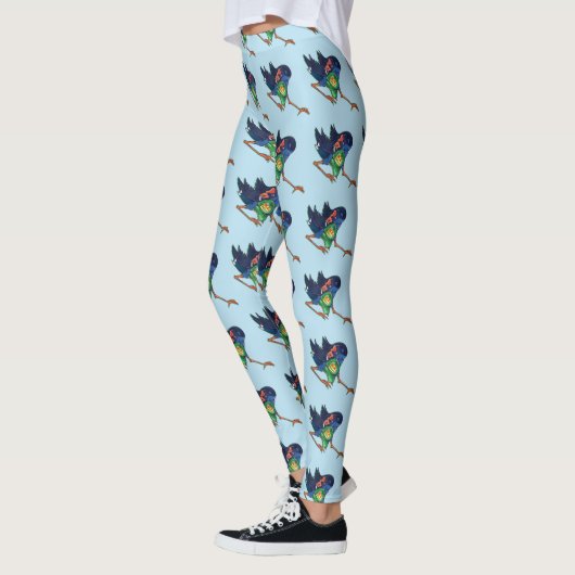Pukeko stahl einen Hut Leggings (Links)