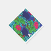 Pukeko-Vogelserbse Serviette (Ecke)