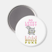Puking Kitten Magnet (Vorderseite/Rückseite)