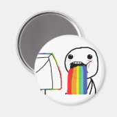 Puking Rainbows Magnet (Vorderseite/Rückseite)