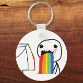 Puking Rainbows Schlüsselanhänger (Vorderseite)