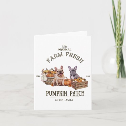 Pukkin Patch French Bulldog - Die Original Farm Karte (Vorderseite)