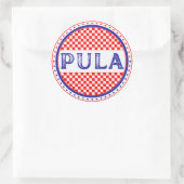Pula City Pride Emblem – Croatian Identity Runder Aufkleber (Tasche)
