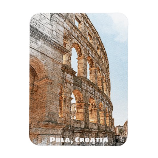 Pula Croatia Adriaküste Magnet (Vertikal)