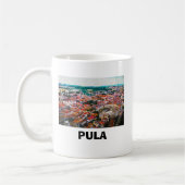 Pula Croatia City View Gemälde Kaffeetasse (Links)