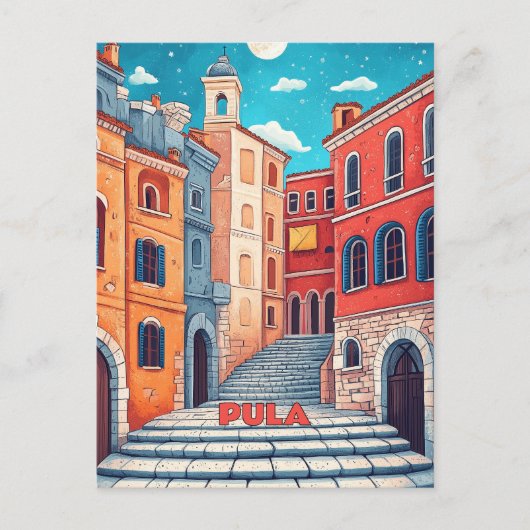 Pula Croatia Reisen Postkarte (Vorderseite)