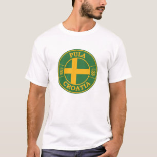Pula Croatia RundkreisEmblem T-Shirt