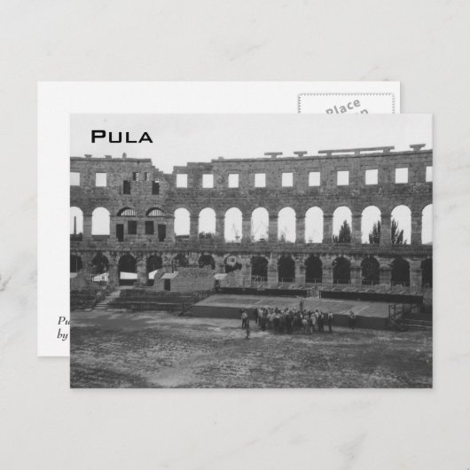 Pula Postkarte (Vorne/Hinten)