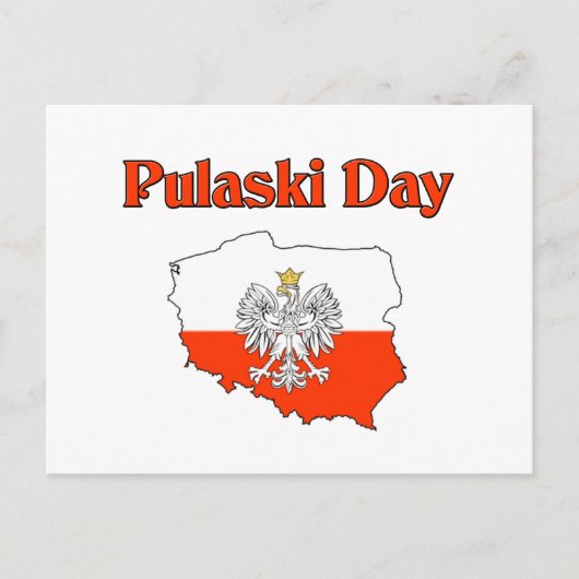 Pulaski Day. Postkarte (Vorderseite)