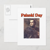 Pulaski Day Postkarte (Vorne/Hinten)