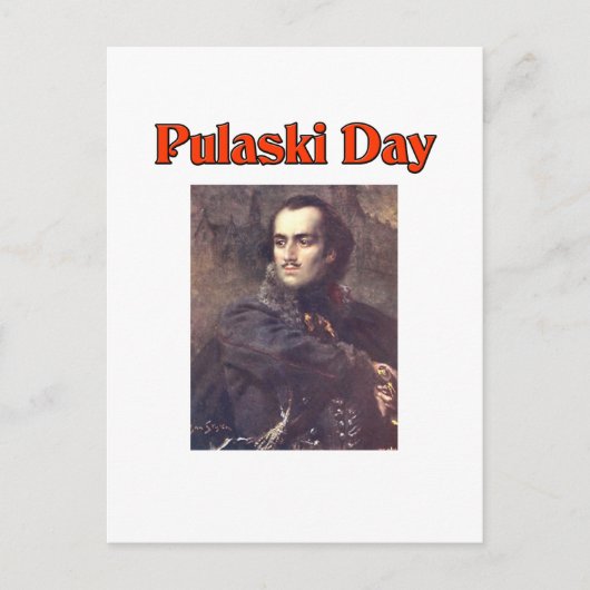 Pulaski Day Postkarte (Vorderseite)