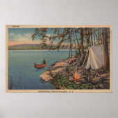 Pulaski, New View of Canoe, Camping, Zelt, See Poster (Vorne)