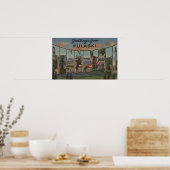 Pulaski, Tennessee - Große Buchstabenszenen Poster (Küche)