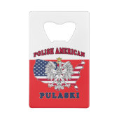 Pulaski Wisconsin Polnisch Geldbeutel Flaschenöffner (Rückseite)