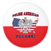 Pulaski Wisconsin Polnisch Keramikknauf (Vorderseite)