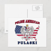 Pulaski Wisconsin Polnisch Postkarte (Vorne/Hinten)