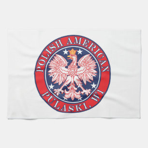 Pulaski Wisconsin Polnischer Adler Geschirrtuch