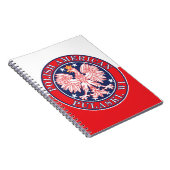 Pulaski Wisconsin Polnischer Adler Notizblock (Rechte Seite)