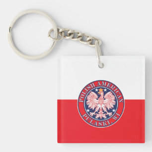 Pulaski Wisconsin Polnischer Adler Schlüsselanhänger