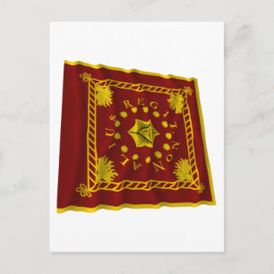 Pulaskis Legionsflagge Postkarte