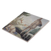 Pulcinella am Feiertag Fliese (Seite)