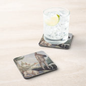 Pulcinella am Feiertag Getränkeuntersetzer (Rechte Seite)