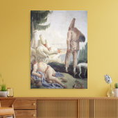 Pulcinella auf Urlaub Leinwanddruck (Insitu (Wohnzimmer))