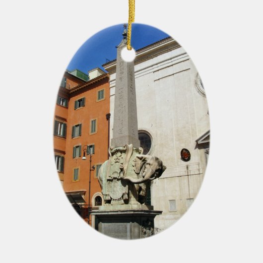 Pulcino Della Minerva Keramik Ornament (Vorne)