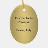 Pulcino Della Minerva Keramik Ornament (Hinten)