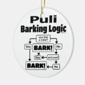 Puli Barking Logic Keramik Ornament (Links)