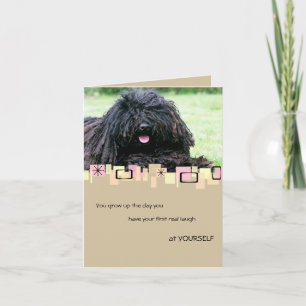 Puli Birthday Greeting Card Karte