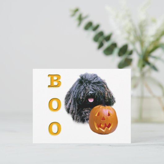 Puli Boo Postkarte (Stehend Vorderseite)