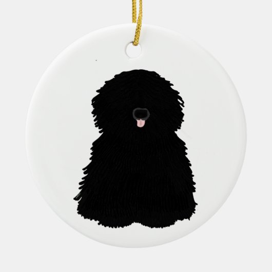 Puli Christmas Ornament (Vorne)