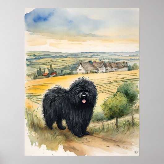 Puli - Dog Art Print Poster (Vorne)