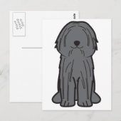 Puli Dog Cartoon Postkarte (Vorne/Hinten)