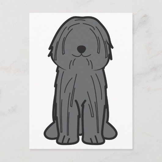 Puli Dog Cartoon Postkarte (Vorderseite)