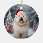 Puli Dog Christmas Keepake Keramik Ornament (Vorne)