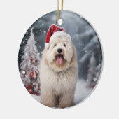 Puli Dog Christmas Keepake Keramik Ornament (Links)