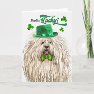 Puli Dog Lucky St Patrick's Day Feiertagskarte