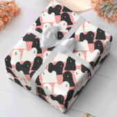 Puli Dog Niedlich Pink Polka Dot Geschenkpapier