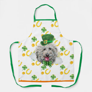 Puli Ferienhaus Dekoration St. Patrick's Day Hund Schürze