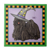 Puli Hexe Keramik Tile Fliese (Vorderseite)