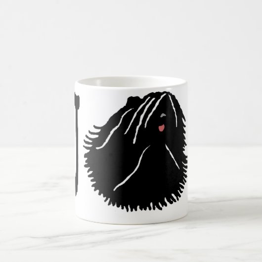 Puli Hund mit Puli Text Kaffeetasse (Mittel)