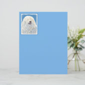 Puli-Malerei - Niedliche Original Hunde-Kunst (Stehend Vorderseite)
