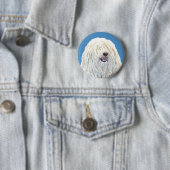 Puli-Malerei - Niedliche Original Hunde-Kunst Button (Beispiel)
