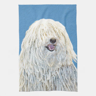 Puli-Malerei - Niedliche Original Hunde-Kunst Handtuch