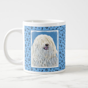 Puli-Malerei - Niedliche Original Hunde-Kunst Jumbo-Tasse